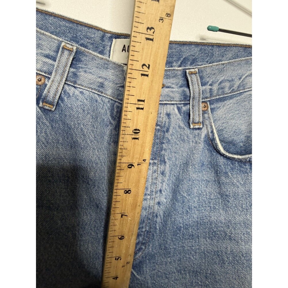 Algode Low Slung Baggy Jeans Womens 27 Blue Light Wash Libertine Relaxed Denim - Picture 8 of 15
